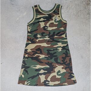 Baby Phat Camouflage Dress - Green and Brown
